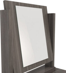 Seconique Nevada 4 Drawer Dressing Table Set Black Wood Effect Stool And Mirror - thumbnail 6