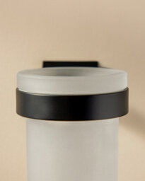 Cosmic  Wall-Mounted Toothbrush Holder, Self-Adhesive, Black, Glass And Metal, Stick Collection - thumbnail 3