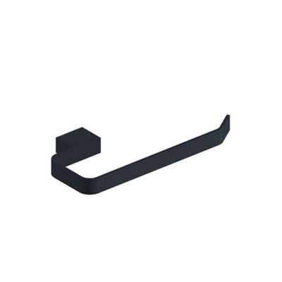 Scudo Apres Matt Black Bathroom Towel Ring - image 1