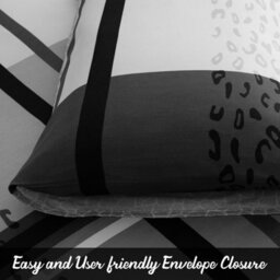 Lazzaro Cheetah Premium Microfibre Single Duvet Cover Set Lightweight Durable Easy Care With Zipper Closure - thumbnail 6