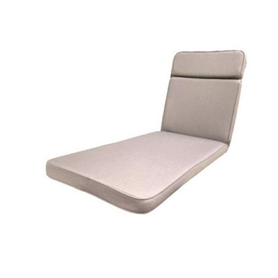 Glendale Garden & Leisure Taupe Luxury Sun Lounger Cushion (Pack Of 4) - L198 X W60 X D6 Cm