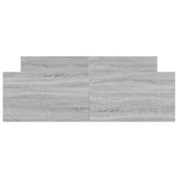 Berkfield Bed Frame With Headboard And Footboard Grey Sonoma 135X190 Cm - thumbnail 4