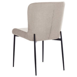 Beliani Set Of 2 Dining Chairs Ada Fabric Taupe - thumbnail 6
