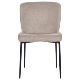 Beliani Set Of 2 Dining Chairs Ada Fabric Taupe - thumbnail 5