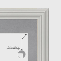 AK Frames 80X70Cm Light Grey Classic Multi Photo Frame With Mid Grey Mount - Holds 20 Apertures (18X) 6X4, (2X) 4X4 Photos - thumbnail 7