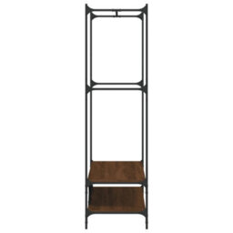 Walplus Clothes Rack With Shelves Brown Oak Engineered Wood - thumbnail 5