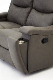Home Detail Collins Sofa Suite 2 Seater Manual Recliner Grey Pu Faux Leather - thumbnail 8