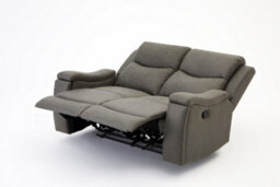 Home Detail Collins Sofa Suite 2 Seater Manual Recliner Grey Pu Faux Leather - thumbnail 7