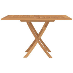 Berkfield Folding Garden Table 120X120X75 Cm Solid Wood Teak - thumbnail 4