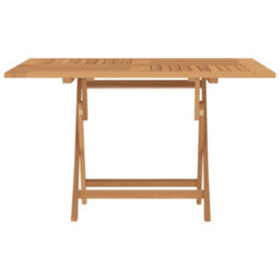 Berkfield Folding Garden Table 120X120X75 Cm Solid Wood Teak - thumbnail 3