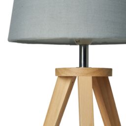 Inlight Lockton Tripod Matt Natural & Grey Table Lamp - thumbnail 4