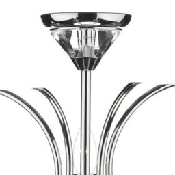 The Lighting Studio Medusa 5 Light Dual Mount Pendant K9 Crystal Polished Chrome - thumbnail 2