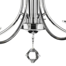 The Lighting Studio Medusa 5 Light Dual Mount Pendant K9 Crystal Polished Chrome - thumbnail 3