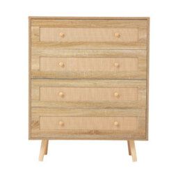 Chest Of Drawers 4 Drawer Storage Cabinet Bedroom Sideboard Wooden Cabinet - thumbnail 6