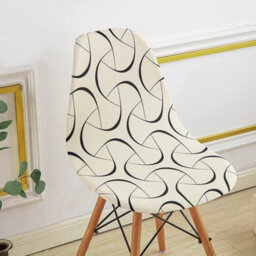 Scandinavian Dining Room Chair Covers, Curved Set Of 4, Hundreds Countries - thumbnail 2