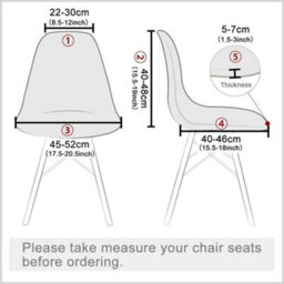 Scandinavian Dining Room Chair Covers, Curved Set Of 4, Hundreds Countries - thumbnail 3