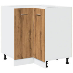 Berkfield Kitchen Cabinet Artisan Oak 75.5X75.5X81.5 Cm Engineered Wood - thumbnail 2