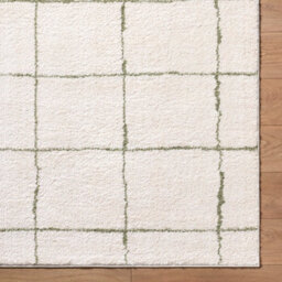 Livabliss Tivoli-Washable Cream Green Modern High Pile Living Dining Bedroom Rug 200 X 275 Cm Easy Care, Non Shedding - thumbnail 7