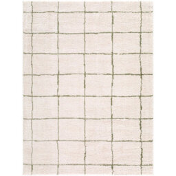 Livabliss Tivoli-Washable Cream Green Modern High Pile Living Dining Bedroom Rug 200 X 275 Cm Easy Care, Non Shedding - thumbnail 2