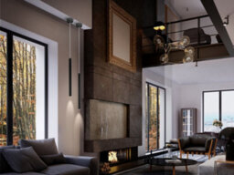 Luminosa Lighting Luminosa Varas Integrated Led Ceiling Pendant Matt Black - Uk Stock - thumbnail 2