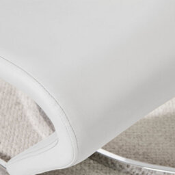 Furniturebox Uk 4 Seater Dining Set - Imperia White High Gloss Dining Table And Chairs - 4 White Willow Chairs - thumbnail 6