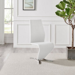 Furniturebox Uk 4 Seater Dining Set - Imperia White High Gloss Dining Table And Chairs - 4 White Willow Chairs - thumbnail 5