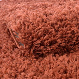 Uetian Terracotta Shaggy Rug Soft Plush Carpet For Living Room & Bedroom (160X230 Cm) - thumbnail 4