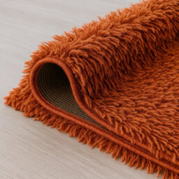 Uetian Terracotta Shaggy Rug Soft Plush Carpet For Living Room & Bedroom (160X230 Cm) - thumbnail 5