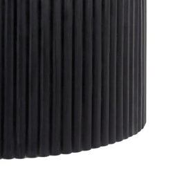 Wyld And Coco Black Mango Wood Round Coffee Table 70Cm With Hidden Storage, Classic Modern Design - thumbnail 6