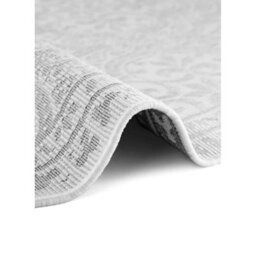 The Rugs Rosel Reversible Rug Indoor Outdoor Vintage Flat Woven Low Pile In White - thumbnail 3