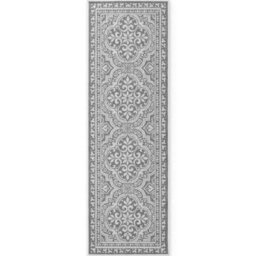 The Rugs Rosel Reversible Rug Indoor Outdoor Vintage Flat Woven Low Pile In White - thumbnail 9