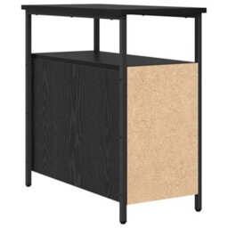 Berkfield Bedside Cabinet With Drawer Black Oak Engineered Wood - thumbnail 8