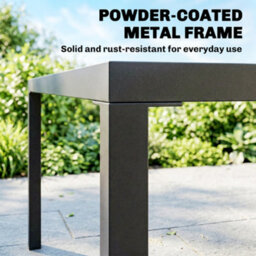 Outsunny 5 Pieces Garden Dining Set, Outdoor Furniture With Hdpe Table - thumbnail 5
