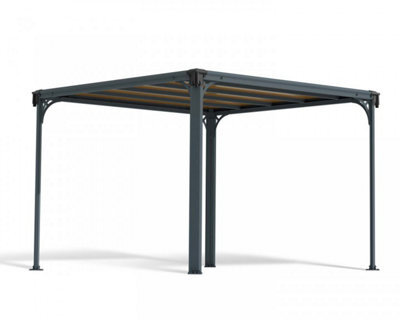 Canopia by Palram Milano 3000 Garden Gazebo - Polycarbonate - L309 X W309 X H225 - Grey - image 1