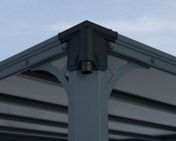 Canopia by Palram Milano 3000 Garden Gazebo - Polycarbonate - L309 X W309 X H225 - Grey - thumbnail 6