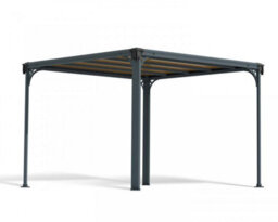 Canopia by Palram Milano 3000 Garden Gazebo - Polycarbonate - L309 X W309 X H225 - Grey - thumbnail 1
