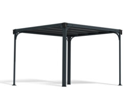 Canopia by Palram Milano 3000 Garden Gazebo - Polycarbonate - L309 X W309 X H225 - Grey - thumbnail 2
