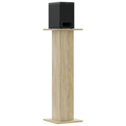 Walplus Speaker Stands 2 Pcs Sonoma Oak 30X30X95 Cm Engineered Wood - thumbnail 3
