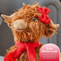 Marco Paul Soft Plush Highland Cow Christmas Decoration - Hairy Hattie - thumbnail 9