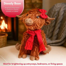 Marco Paul Soft Plush Highland Cow Christmas Decoration - Hairy Hattie - thumbnail 8