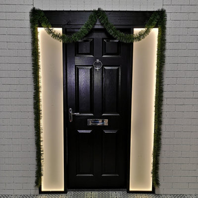 Samuel Alexander 6M (20Ft) X 10Cm Fine Cut Green Christmas Garland Tree Decoration - image 1
