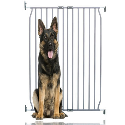 Bettacare Extra Tall Eco Screw Fit Pet Gate, Grey, 80Cm - 90Cm, Extra Tall Gate 100Cm In Height, Screw Fitted Dog Gate - image 1