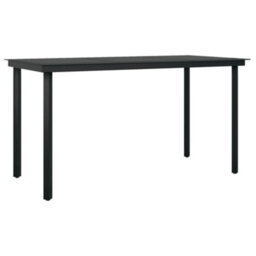 Berkfield 7 Piece Outdoor Dining Set Brown And Black - thumbnail 5