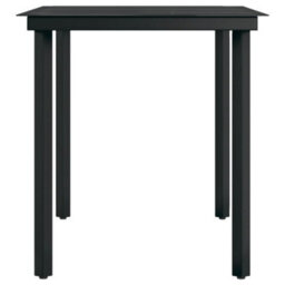 Berkfield 7 Piece Outdoor Dining Set Brown And Black - thumbnail 7