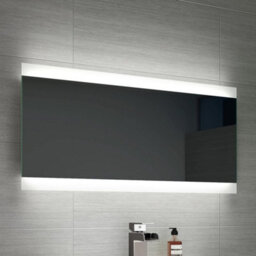 Ibathuk Averra Wall Mounted Led Illuminated Mirror, Modern Bathroom Mirrors With Touch Sensor & Demister Pad, 800 X 400mm - thumbnail 6