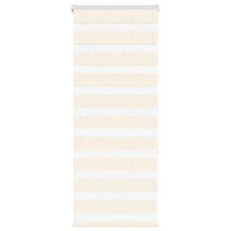 Berkfield Modern Zebra Blind Marble Beige 60X150 Cm Fabric Width 55.9 Cm Polyester - thumbnail 2