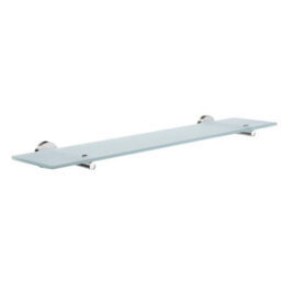 Smedbo Bathroom Frosted Glass 60Cm Shelf With Wall Mount Brackets - thumbnail 1