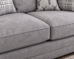 SC FURNITURE LIMITED Grey Fabric Corner Sofa 2C1 Full Back Cushions Milo - thumbnail 4