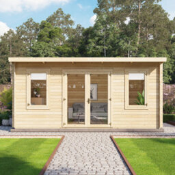 Billyoh Fraya Pent Log Cabin - 5.0M X 3.0M (16 X 10Ft) - 44mm - thumbnail 4