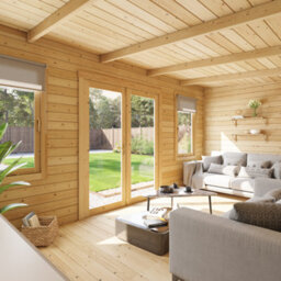 Billyoh Fraya Pent Log Cabin - 5.0M X 3.0M (16 X 10Ft) - 44mm - thumbnail 5